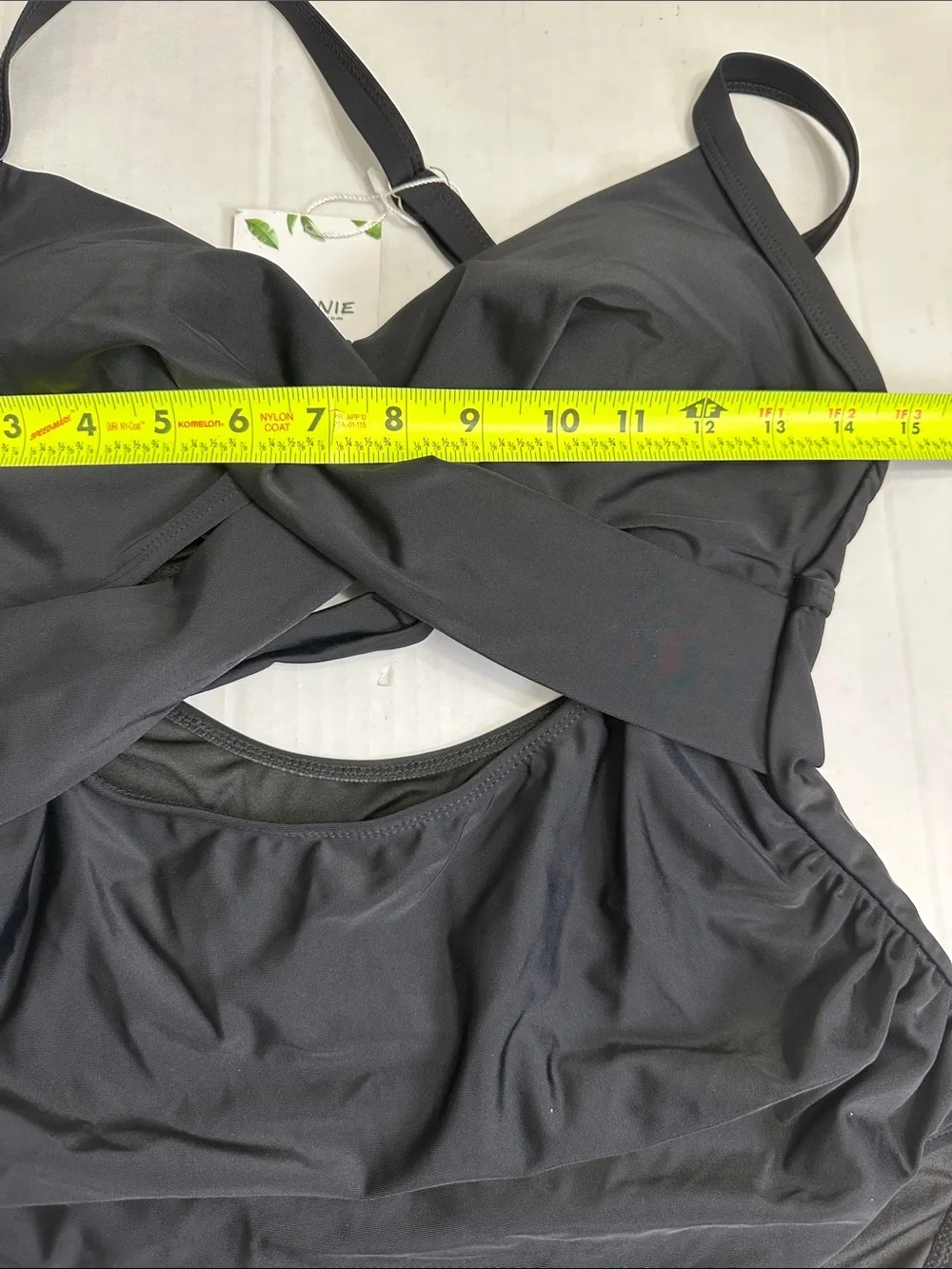 NEW Eomenie Women's One Piece Swimsuit Tummy Control Cutout Wrap Tie Back Medium